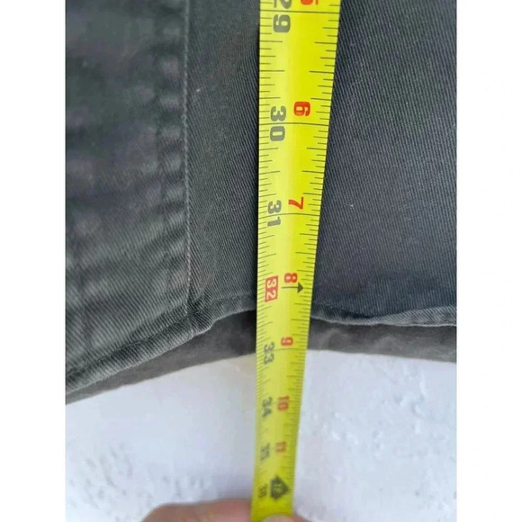 Carhartt Mens Long Sleeve Button Down Denim Shirt Jacket Military Green Sz 2XL - Picture 7 of 10